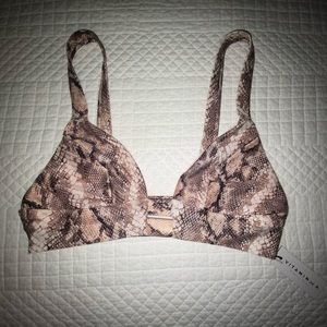 Vitamin A Neutra Bralette Top Levisa Snakeskin (M)